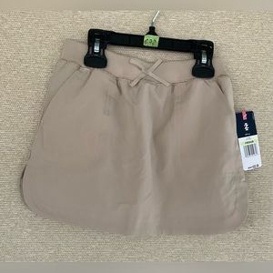 🌾 IZOD Approved School wear Beige From Pleat Short Skirts Skort